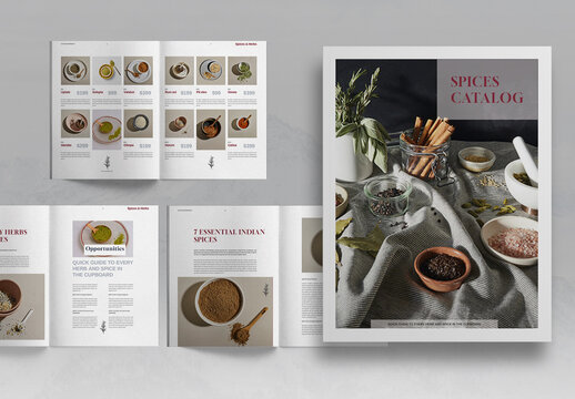 Spices Catalog Brochure Layout