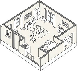 sketch of house
