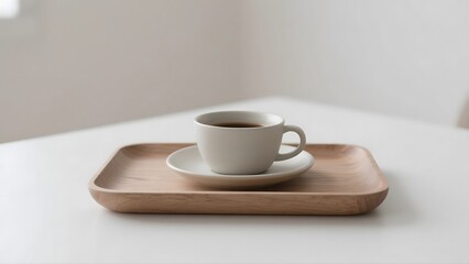 mockup design for a cup of coffee