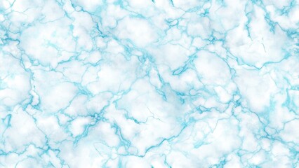 Obraz premium Night Photography: Abstract Seamless Marble Texture, White & Light Blue, Organic Pattern