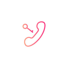 telephone gradient icon