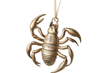 Bronze Scorpion Pendant with Intricate Detailing and Elegant Design, Perfect for Jewelry Collections, Astrology Themes, and Unique Fashion Accessories