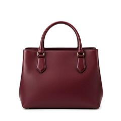 Fototapeta premium Elegant burgundy leather handbag stylish accessory perfect for everyday use luxurious feel exquisite craftsmanship
