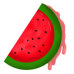 Illustration of fresh watermelon