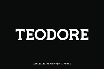 Display alphabet font vector design suitable for headline, poster, logo, magazine and many more