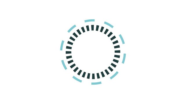 animation five second countdown on white background.animated 5 second countdown for intro video