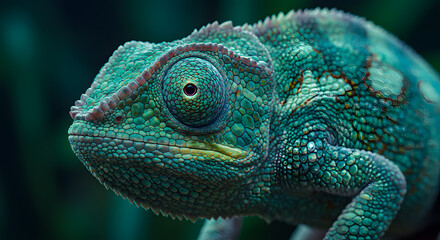 Fototapeta premium Stunning Close-Up of a Panther Chameleon