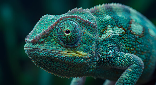 Stunning Close-Up of a Panther Chameleon
