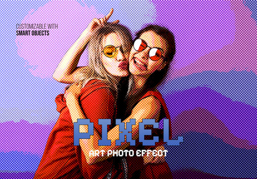 Pixel Art Photo Effect 