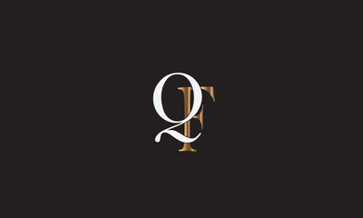 QF, FQ, F, Q Abstract Letters Logo Monogram	