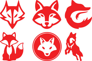 Fox Bundel simple icon. Vector ICON all icon Viktor