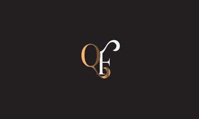 Obraz premium QF, FQ, F, Q Abstract Letters Logo Monogram 