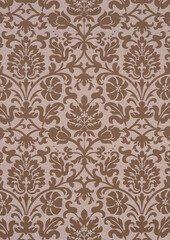 Vintage Floral Tapestry Pattern with Ornamental Design. seamless pattern with geometric shapes