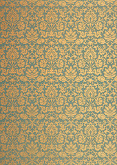 Vintage Floral Tapestry Pattern with Ornamental Design. seamless pattern with geometric shapes