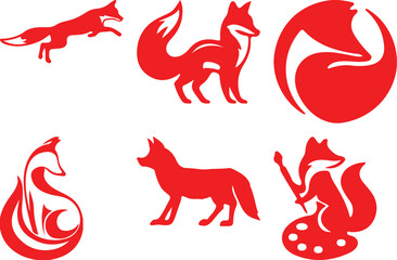 Fox Bundel simple icon. Vector ICON all icon Viktor	