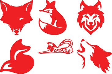 Fox Bundel simple icon. Vector ICON all icon Viktor	