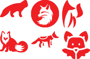 Fox Bundel simple icon. Vector ICON all icon Viktor	