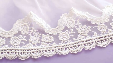 Obraz premium White Lace Fabric Detail. (1)