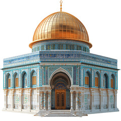 Obraz premium Detailed model of a holy building ornate religious structure