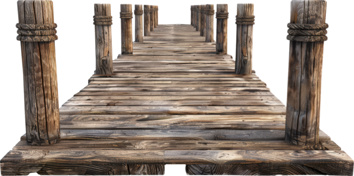 Wooden pier extending into the water
