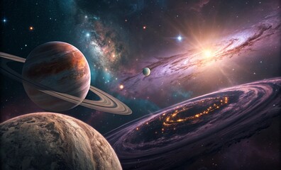 alien planet in space