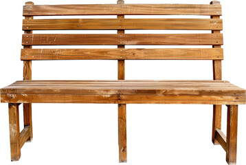 Wooden bench in natural finish