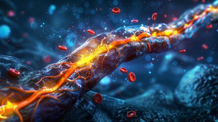 Blood Flow, Circulatory System, Veins, Arteries, Oxygen, Nutrients, Biology, Healthcare