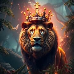 lion in the sun