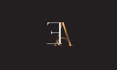 EA, AE , E , A , Abstract Letters Logo Monogram	