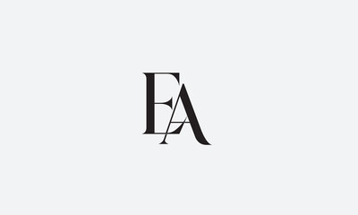 EA, AE , E , A , Abstract Letters Logo Monogram	