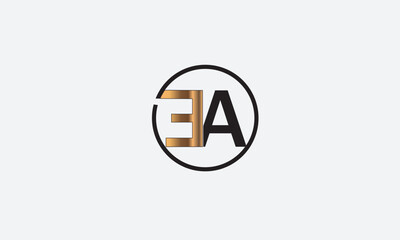 EA, AE , E , A , Abstract Letters Logo Monogram	