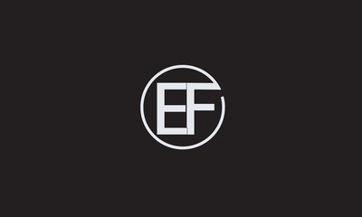 EF, FE , E , F , Abstract Letters Logo Monogram