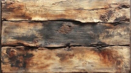 Aged, weathered wooden planks exhibit varied tones and textures.