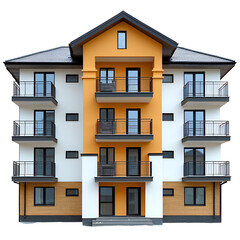 Fototapeta premium Modern multistory apartment building exterior