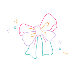 vector illustration of a ribbon