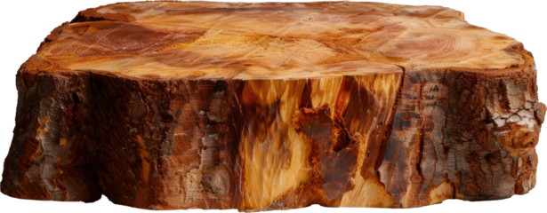 Beautiful wooden stump with rich textures