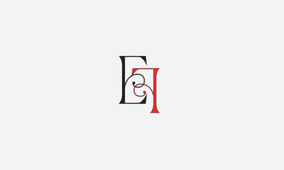EF, FE , E , F , Abstract Letters Logo Monogram