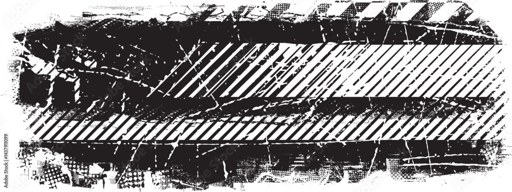 Poster Grunge textured banner with rough edges. Speckled texture. Overlay grunge texture . Simply place texture over any object to create grunge effect . Banner with scratched surface for your design. 