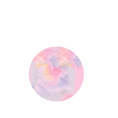 colorful paper circle on white background. abstract image
