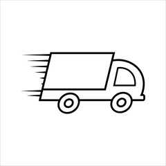 line, truck, art, delivery, icon, vector, business, car, illustration, concept, cartoon, box, marketing, doodle, drawing, store, retail, online, automobile, vehicle, transportation, cargo, service, fr