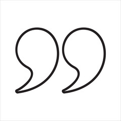 Quote mark, dialog line editable icon