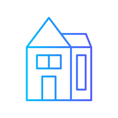 house gradient icon