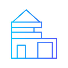 house gradient icon