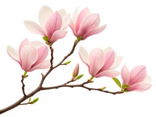 pink cherry blossom isolated