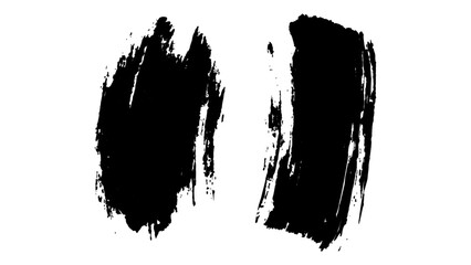 Collection of modern brush strokes. Line of grunge texture brush strokes. Vector black paint brush strokes set isolated on white background.	
