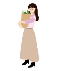 Woman with shopping bag