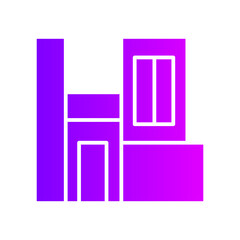 house gradient icon
