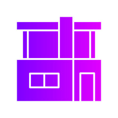 house gradient icon