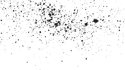 Dirt dust texture isolated on white background, top view. Old dusty grain film overlay. Scratched dotted texture. 