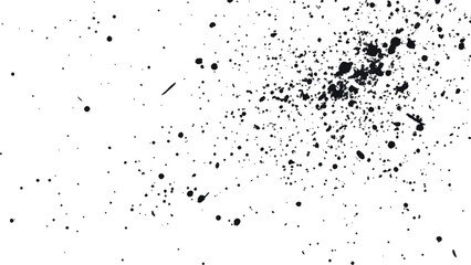 Dirt dust texture isolated on white background, top view. Old dusty grain film overlay. Scratched dotted texture. 